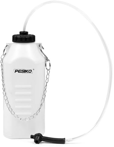 PESIKO 1L Brake Bleeder Bottle One Person, Brake Fluid Bleeding kit with 24 inch Tube and Rubber Connector for Collect Brake Fluid