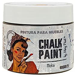 CHALK PAINT | MOKA | MARYPAINT Pintura para Muebles 25 colores 300ml Mate al Agua (300, Moka)