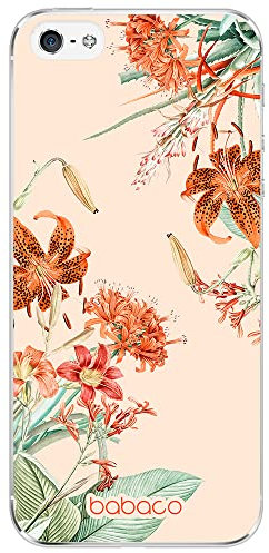 Babaco ERT GROUP mobile phone case for Iphone 5/5S/SE original and officially Licensed pattern Flowers 057 optimally adapted to the shape of the mobile phone, case made of TPU