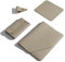 Benfan Laptop-Hülle für 2024 13 Zoll MacBook Air M3, 13 Zoll MacBook Pro M2, Surface Pro 3, 4, 5, 6, 7, Dell XPS 13 Zoll mit kleiner Tasche, Mauspad und Kabelhalter, Khaki