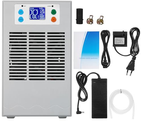 100W Tanque de peces pequeños Calentador de agua y enfriador Acuario Enfriador Semiconductor Enfriador de acuario electrónico Pantalla LCD Silencioso Tanque de peces digital Sistema de enfriamiento