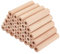 OLYCRAFT 30 Stück 10x2cm Hohle Holzstäbe Runde Holzdübelstangen Mit 1cm Löchern Unlackierte Buchenholzstäbe Naturholz Rundstäbe Für DIY Kunsthandwerk Kunstprojekte