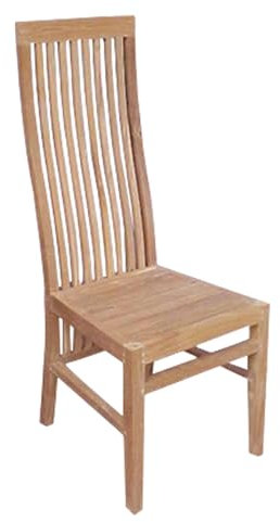 Teako Design Esszimmerstuhl Vislanda aus Teakholz, 113,5 x 46 x 55 cm, Möbel Esszimmer,FLEGT-Lizenziertes Teak, naturfarben, Robuster Holzstuhl, pflegeleicht und langlebig