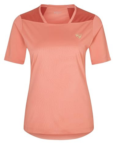 Ziener Damen NADELIA Funktions-Shirt - Fahrrad|Outdoor|Fitness|Sport - atmungsaktiv,schnelltrocknend,Kurzarm, mud Rose, 44