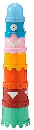 UPPSTÅ building beakers, multicolour