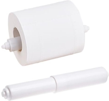 Toilettenpapierhalter Walzen Plastik Federgeladen Toilettengewebe -Rollenhalter Ersatz Spindel 2 Stcs Badezimmerzubehör