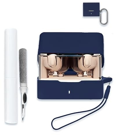 Schutzhülle für Moondrop Space Travel Kopfhörer, Bluetooth, vollständige, schützende weiche Silikon-Schutzhülle, stoßdämpfende Schutzhülle mit Schlüsselanhänger, Schlüsselband und Reinigungsstift