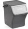 TATAY Mülltrennsystem Easy Waste 20L | Recycling Behälter | Modular und Stapelbar | Deckel mit Klicksystem | Integrierter Tragegriff | Aus Recyceltem Material | 35x27x36 cm – Grau