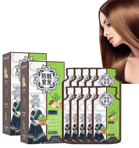 Explosives Ingwer-Phytochemikalien-Shampoo zur Haarausfallkontrolle, Ingwer Pflanzenextrakt Anti-Haarausfall Haarshampoo, Natürlich Bio Anti-Haarausfall-Shampoo (2Box)