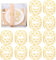 Mtsooning 12 Stück Serviettenschnallen, Gold Vintage Serviettenringe Set, für Hochzeit, Weihnachten, Familie Sammeln, Festliches Dinner Tischdekoration.