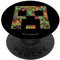 Minecraft Creeper Big Face Collage PopSockets mit austauschbarem PopGrip