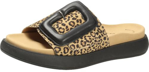 Gabor Damen Pantoletten, Frauen Slipper,Best Fitting,mules,gartenschuhe,sommerschuhe,sommerclogs,sandalen,slides,natur/schwarz,38 EU / 5 UK