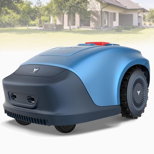 GAYAYAS Robotic Lawnmower Multi-Zone Lawn Mower, Robot Lawnmower Kit Cut Height Up to 20-55mm, Ultra Quiet Mowing Manicured Lawn