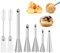 5 Pezzi Ugello di Riempimento Beccucci Sac a Poche Bocchetta per Farcire Beccuccio Crema Pasticcera Professionali Acciaio Inossidabile per Cupcake Riempimento Donuts Eclairs Pasticcerie