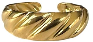 Positiva Jewelry Wasserfester Goldring Damen – Verstellbarer Ring, Anlaufsicher, 18K Vergoldeter Edelstahlring, Schmuck Geschenk für Frauen mit Geschenkbox