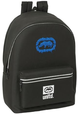 safta ECKO UNLTD. Worldwide Rucksack für Laptops mit 39,6 cm (15,6 Zoll) und USB, ideal für Jugendliche verschiedener Altersgruppen, recycelter Stoff, bequem und vielseitig, Qualität und