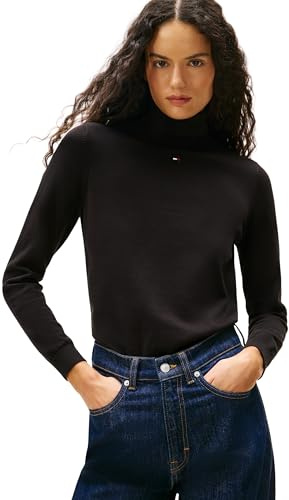 Tommy Jeans Tjw Essential Trtlnk Sweater Dw0dw21672 Pull-Over Femme (Lot de 1)