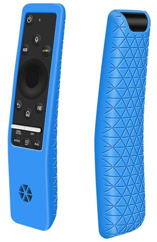 Custodia in Silicone per Samsung Nuovo Telecomando BN59-01312A Sostitutivo Bluetooth Remote Control, Anti-Scivolo Copertura Protettiva Cassa Cover per Samsung BN59 Smart TV Remote (Blu)