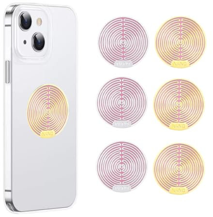 WUSJCOF Anti Ondes Portables, Autocollants Pour Téléphones Portables Auto-adhésif Protection Efficace Contre Les Ondes Wi-FI et 5G pour Téléphones Tablettes et PC