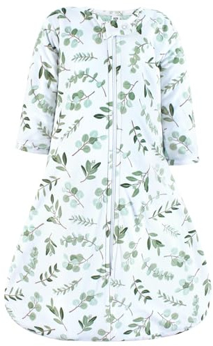 Hudson Baby Long Sleeve Plush Faux Fur Sleeping Bag, Wearable Blanket, Eucalyptus, 12-18 Months