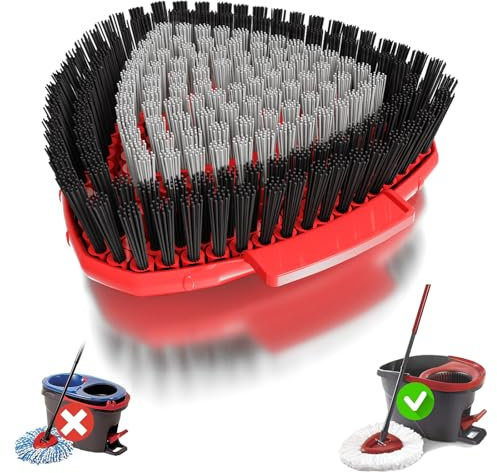 Têtes de brosse de rechange pour balai à franges compatibles avec Vileda Turbo EasyWring 1-Tank, brosse à franges complète remplacée, idéale pour la cuisine, la salle de bain, la piscine, la terrasse