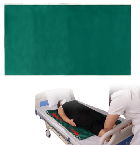 Yuragim Gleittuch für Bettlägerige, 75x135 cm Gleittuch für Betttransfer Wiederverwendbares Gleitlaken Rohrschiebeplanen für Patiententransfer, Rutschtuch Pflege zum Drehen, Bewegen und Positionieren