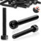 SWTYExt 15 Stück Zylinderschrauben mit Innensechskant M8x50mm Schrauben Kohlenstoffstahl Sechskant Innensechskantschraube Vollgewinde Sechskantschrauben Schwarz Inbusschrauben für Möbelreparatur
