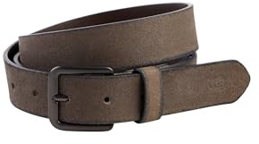 camel active Herren Verstellbarer Ledergürtel | Gürtel mit klassischer Schnalle aus reinem Leder mit Markenlogo - pflegeleicht