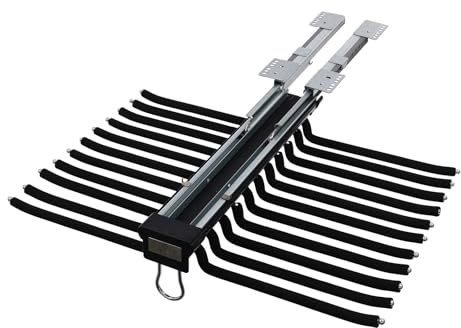 Hosenaufhängung Ausziehbar 22 Arme Hosenhalter für Kleiderschrank Hängende Kleiderstange Hosenbügel Platzsparend 15kg Tragfähigkeit Multifunktionale Kleiderbügel (Schwarz)