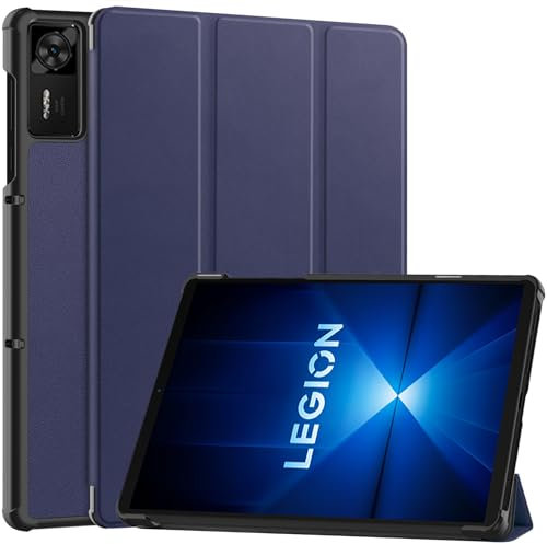 Funda para tablet Lenovo Legion Y700 4ª generación TB-322 (8.8 pulgadas) 2025, funda protectora delgada y ligera de piel para Lenovo Legion Y700 4ª generación con apagado y encendido automático (azul)