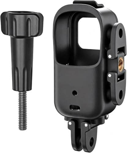 Yangers dual direction mounting bracket holder for OSMO NANO, vertical horizontal adapter mount frame for tripod, selfie stick, bike, dual 1/4″ screw + 2-claw foldable bracket housing case accessories