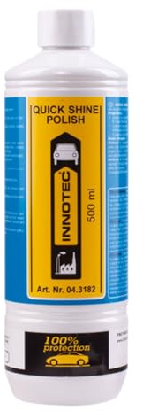 INNOTEC Quick Shine Polish 500 ml – Hochglanz-Lackpolitur & Schutz für neuwertige Kfz-Lacke, auch dunkelblau/schwarz – langanhaltender Umweltschutz für Lack, Glas & Kunststoff – Profi-Polish