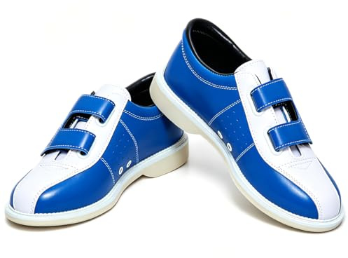 GKVUOG Men's Basic Bowling Shoes Universal Sliding Soles Beginner Lawn Bowls Shoes Lightweight Comfortable for Left or Right Handed