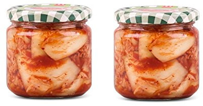 2 x 300g Frischer Kimchi im Glas aus Deutschland - Pamai Pai® - frisch eingelegter Chinakohl Kim Chi