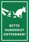 Melis-Folienwerkstatt Schild - Bitte Hundekot entfernen - 15x10cm - 3mm Aluverbund – 20 VAR S00187-029-G