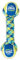 K9 Fitness by Zeus Double Tennis Ball Rope Dumbbell, 9-Inch with Balls, 2.5-Inch, Medium
