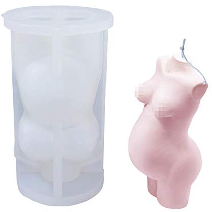 Misis Moules en Silicone 3D Femme Corps Bougie Moules Femme Enceinte Corps Porteclés Résine Moules Bricolage Argile Moule Humain Femmes Modèle Moule en Cristal Époxy pour Anniversaire Latest