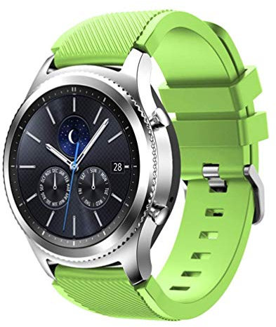20mm Band Für Samsung Galaxy Watch Active/Active 2/4/4 Classic/3 41mm/42mm, Silikonarmband Kompatibel Mit Galaxy Uhren, Grün