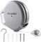 Corde à linge rétractable à fixation murale, extensible pour intérieur et extérieur, jardin, terrasse, buanderie ou buanderie (15 m, gris)