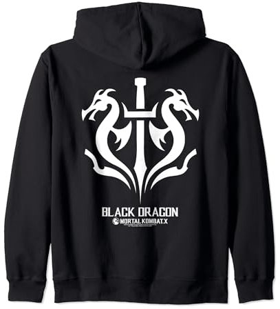 Mortal Kombat X Black Dragon Kapuzenjacke