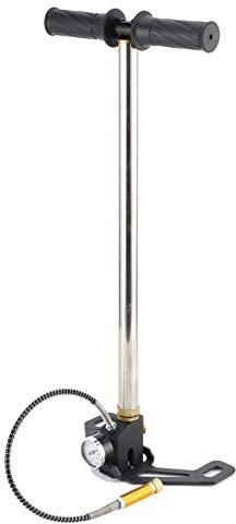 PCP Handpumpe, 3-stufig, 4500 psi Hochdruck-Luftfüllung, Steigbügelpumpe mit Ölfilter zum Befüllen von Luftgewehren, Tauchen, Paintball
