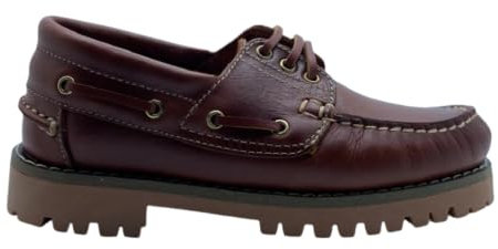 Nauticos DE Piel Cordones Camel NIÑO 28 EU