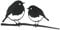 METALBIRD - Robin Pair - Outdoor Garden Ornaments in Corten Steel - Metal Art Proudly Made in Britain