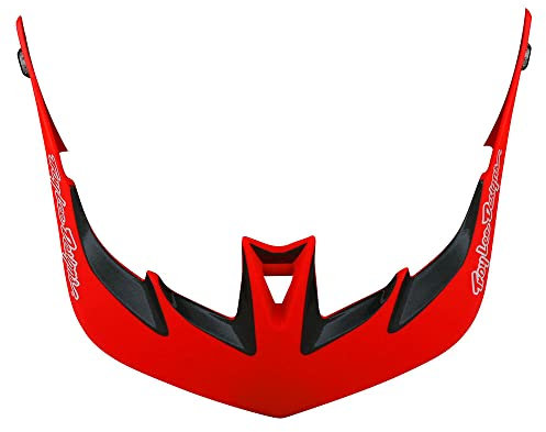 Troy Lee Designs Visiera di ricambio per casco da mountain bike, A3, per mountain bike, BMX, colore rosso, taglia unica