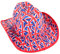 Toyland® Cowboyhut mit Union Jack-Flagge, Samt, britisches Kostüm, Queens Platinum Jubilee