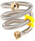 Qrity 2 Piezas G1/2 x G1/2 Manguera Trenzada de Acero Inoxidable Tubería de Plomería de Agua Flexible para Baño Grifos de Inodoro Fregadero de Cocina Mangueras de Entrada de Agua, 50cm