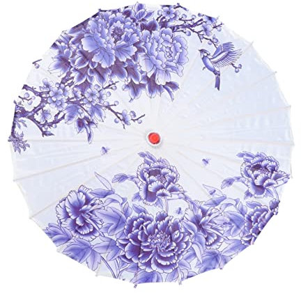 BESPORTBLE Sombrilla Japonesa tela seda Arte clásica para fiestas Cosplay Sombrilla De