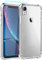 Aozuoton for iPhone XR Case, Clear Silicone Bumper Case with Built-in Screen Protector
