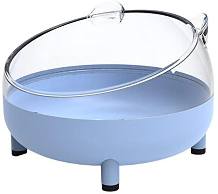 MagiDeal Small Animal Bath House Sand Bath Container Hamster Sand Bath Box for Chinchilla Mice, Blue