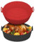 EasefulLife Round Air Fryer Liners Silicone - 2 Pcs 8” Air Fryer Silicone Liners Reusable – Non Stick Pot Basket Insert for Microwave Oven - Accessories for Ninja Tower Tefal Cosori Instant Vortex